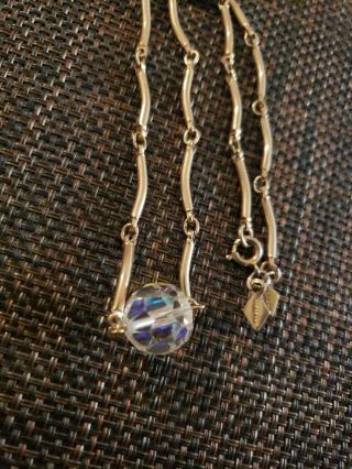 Vintage Sarah Coventry Crystal Ball Necklace