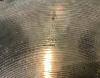 Vintage Paiste 16 " Ludwig Made In Germany Standard Crash Cymbal 780 Grams
