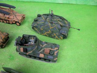 vintage airfix / other model kit 1/72 plastic soldiers german vehicles x12 1136 3