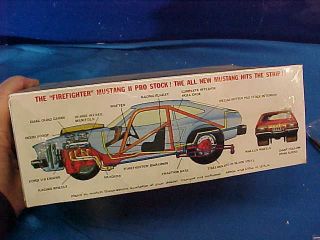 MIB Orig 1970s MPC 1/25 Scale MODEL CAR KIT MUSTANG II FIRE FIGHTER 2