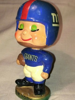 York Giants 1960 ' s Vintage Kissing Boy Bobblehead Nodder Bobble Head Toes Up 3