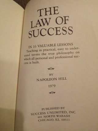 Laws Of Success By Napoleon Hill