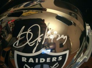 Full Size Chrome Speed Bo Jackson Signed Helmet Beckett Oakland Raiders Rc Auto