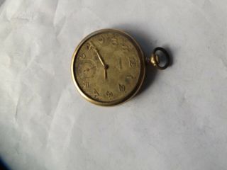 A Vintage Gold Plated Cased Open Face Tempo Pocket Watch