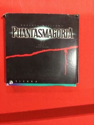 Phantasmagoria 1995 Vintage Pc Cd Computer Game Sierra 7 - Disc