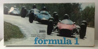 Vintage 1964 Parker Brothers Car Racing Game Formula 1 Board Game