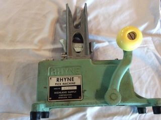 Vintage Rhyne Pick Machine Floral Stemming