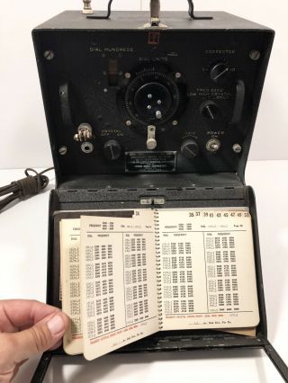 Vintage Wwii Us Army Signal Corps Bc - 221 - F Frequency Meter Ham Radio Zenith Corp