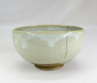 D380 Japanese old pottery tea bowl by great 6th Dohachi Takahashi w/signed box 3