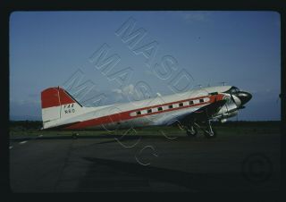 101 - 35mm Kodachrome Aircraft Slide - Faa Douglas Dc - 3 N60 Taken @ Oakland 1965