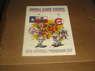 Midland Cubs 1976 Program - Exmt - Texas League - Chicago Cubs