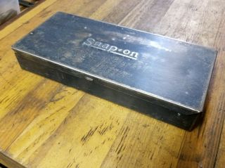 Vintage Snap On Tools Box • Antique Mechanics Machinist Steel Tool Case ☆usa