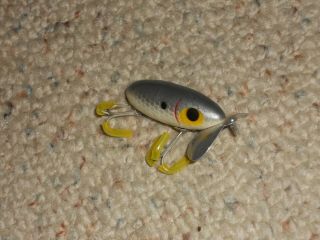Vintage Fred Arbogast Jitterbug 2.  25 " Fishing Lure - Gray Scale -