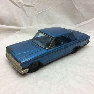 Vintage Nk Toys Ford Fairlane Tin Friction Car Made In Korea