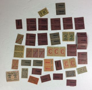 (vintage) Ttc (toronto Transit Commission) Set Of Tickets