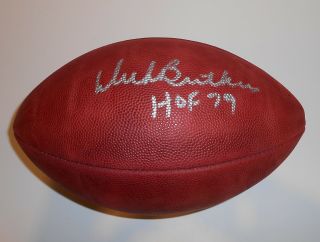 Dick Butkus Signed Official Nfl Game Ball W/coa The Duke Chicago Bears Proof
