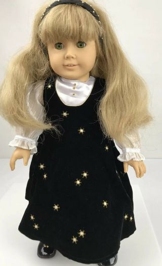 Pleasant Company Doll American Girl Of Today 6 Blonde Green Holiday Serenade