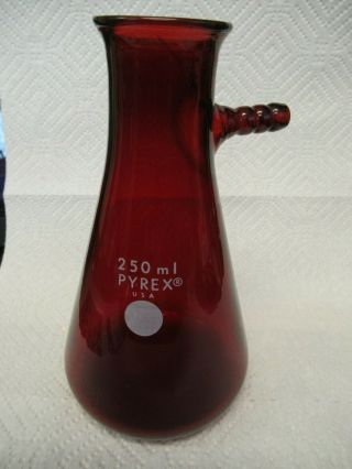 Vintage 250 Ml Red Pyrex Lab Beaker