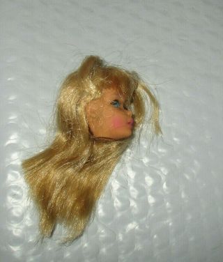 Vintage 1160 & 62 Barbie Twist N Turn Doll 1967 Sun Kissed Blonde Head Only Tlc