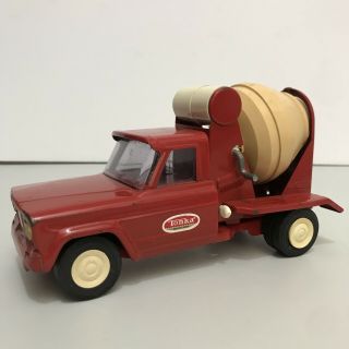 Vintage Tonka Mixer 1960’s Red Truck Mixer Metal (broken)