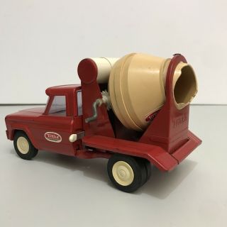 Vintage Tonka Mixer 1960’s Red Truck Mixer Metal (broken) 2