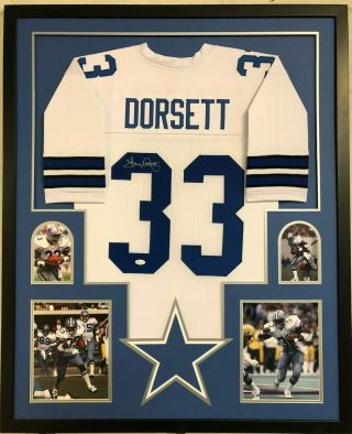 Framed Dallas Cowboys Tony Dorsett Autographed Signed Jersey Jsa