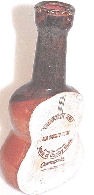 Tamworth Nsw Country Music Vintage Guitar Bottle Old Tawny Port Pottery