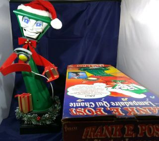 Frank E.  Post Christmas Animated Singing Lamppost 22 " Telco Vintage 1997