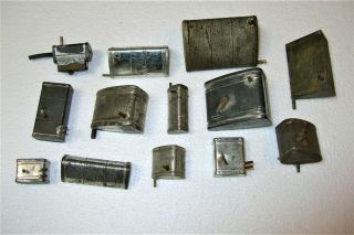 13 Vintage Model Engine Gas Tanks Perfect,  Ka Pac And Others Tether Cars,  Boats