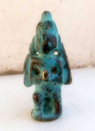 1800 ' s Antique Old Rare Brass Hindu God Garuda Miniature Figure Statue 2