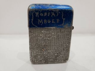 Berkeley Wind Proof Flip Top Lighter U.  S.  Made Wwii Vintage