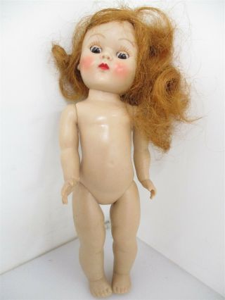 Vintage 1950s Strung Vogue Ginny Doll - High Color Red Hair Brown Eyes