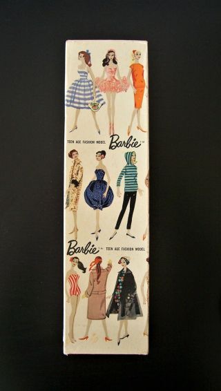 Htf Vintage 1959 - 1960 Barbie Doll 850 Tm Box Only - Brunette