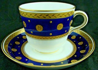 Antique Minton England Porcelain Tea Cup & Saucer Pattern G42 19thc