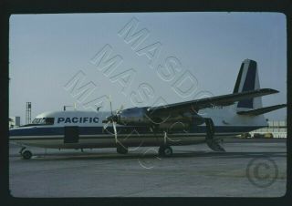 91 - 35mm Kodachrome Aircraft Slide - Pacific Airlines Fairchild F - 27 N2775r 