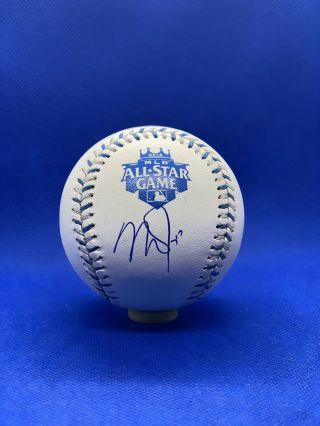 Mike Trout La Angels Signed Autographed 2012 All Star Game Baseball Mlb Auth