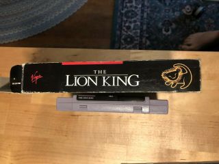 The Lion King Complete Nintendo CIB SNES Game Disney Disney ' s Vintage 3