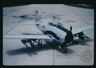 36 - 35mm Duplicate Aircraft Slide - T - 28d Fennec 46273 W/ Napalm In June 1971