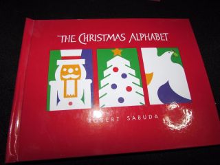 Vintage Christmas Alphabet Red Cover Pop Up Book Robert Sabuda Co