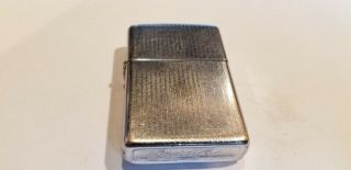 Zippo Cigarette Lighter 1979 Fancy Brushed Chrome With Lines