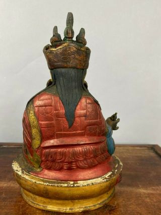 18th/19th Chinese Polychrome Gilt Bronze Buddha 2