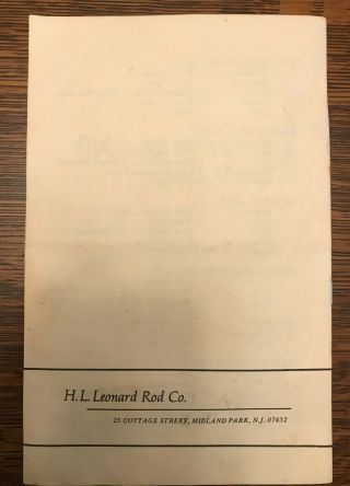 Vintage H.  L.  Leonard Rod Co.  flies and fly - tying booklet by Ron Kusse 3