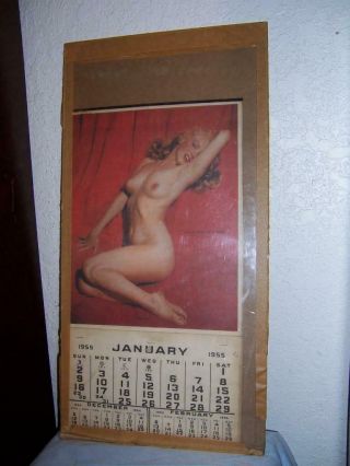 Marilyn Monroe Nude Golden Dreams Calendar 1955 Vintage