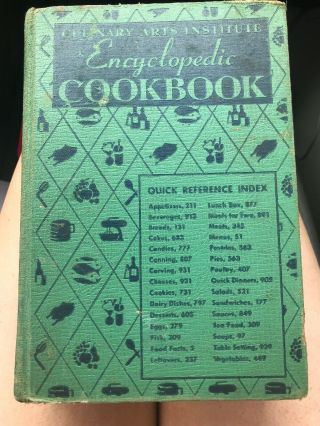 Culinary Arts Institute Encyclopedic Cookbook 1948 Vintage Hardcover Recipe Book