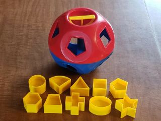Vintage Tupperware Shape - O Ball Toy 10 Shapes Complete