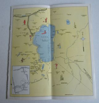 Old Vintage 1927 - S.  P RAILROAD - LAKE TAHOE - Travel Brochure - Maurice LOGAN 2