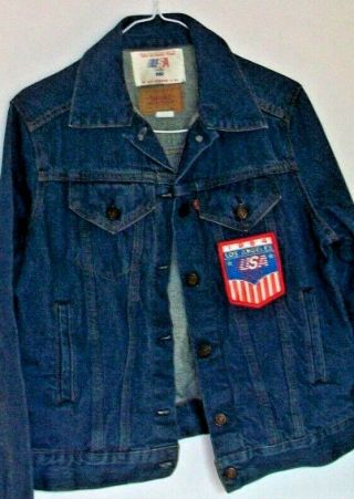 Levi Womens Medium 1984 Los Angeles Usa Olympic Team Denim Vintage Jacket