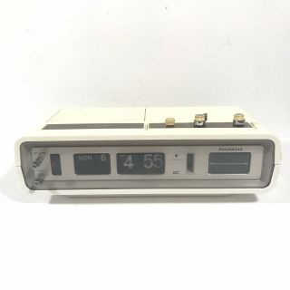 Vintage Rare Panasonic Model Rc - 6551 Fm/am Clock Radio Extra Wink Nap Bar As - Is