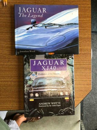 2 Books - Jaguar The Legend (wood) / Jaguar Xj40 Evolution Of The Species (whyte)