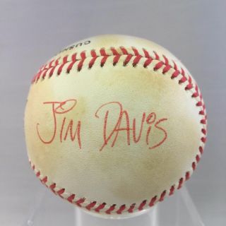 Rare Jim Davis Garfield Signed Autographed Baseball With Letter Psa Dna